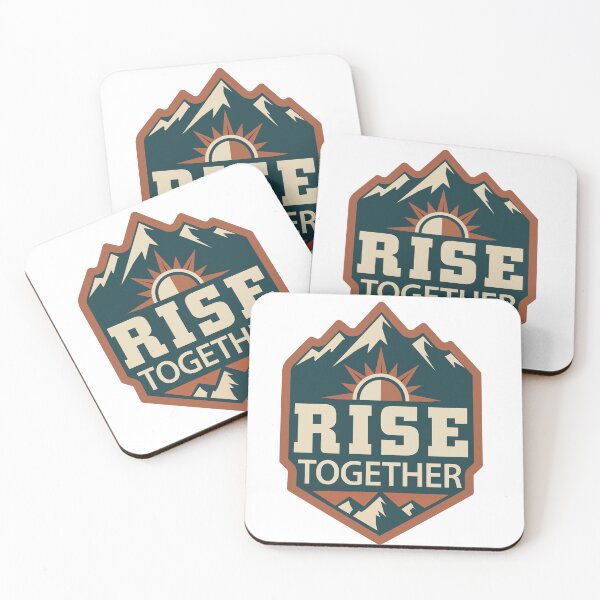 Item preview, Motivational Mountain Sunrise - Rise Together designed and sold by Ned_Studio.