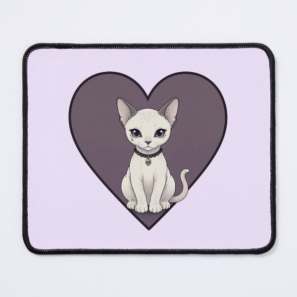 Item preview, Gothic Sphynx Cat in Purple Heart designed and sold by SweetLilith.