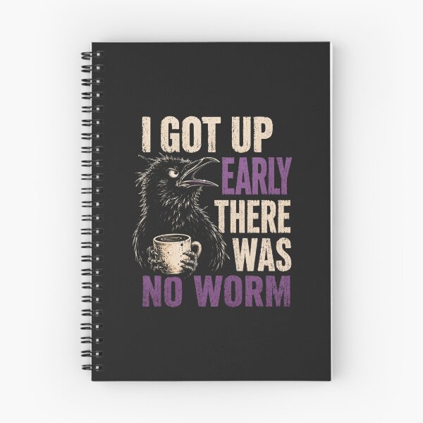 Item preview, I Got Up Early There Was No Worm Grumpy Crow Coffee designed and sold by abig-eiyana.