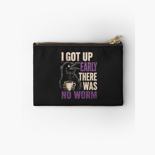 Item preview, I Got Up Early There Was No Worm Grumpy Crow Coffee designed and sold by abig-eiyana.