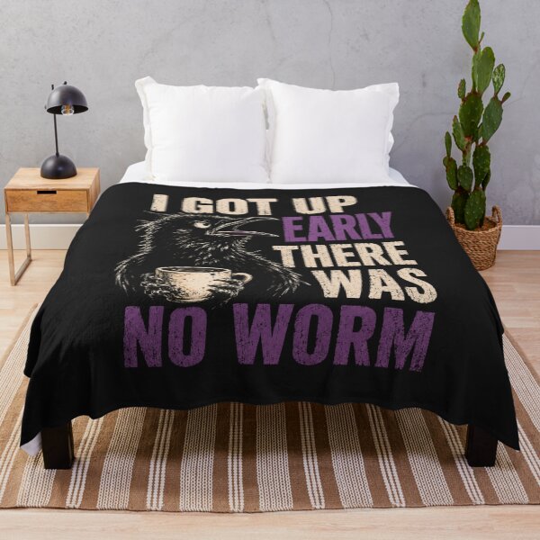 Item preview, I Got Up Early There Was No Worm Grumpy Crow Coffee designed and sold by abig-eiyana.