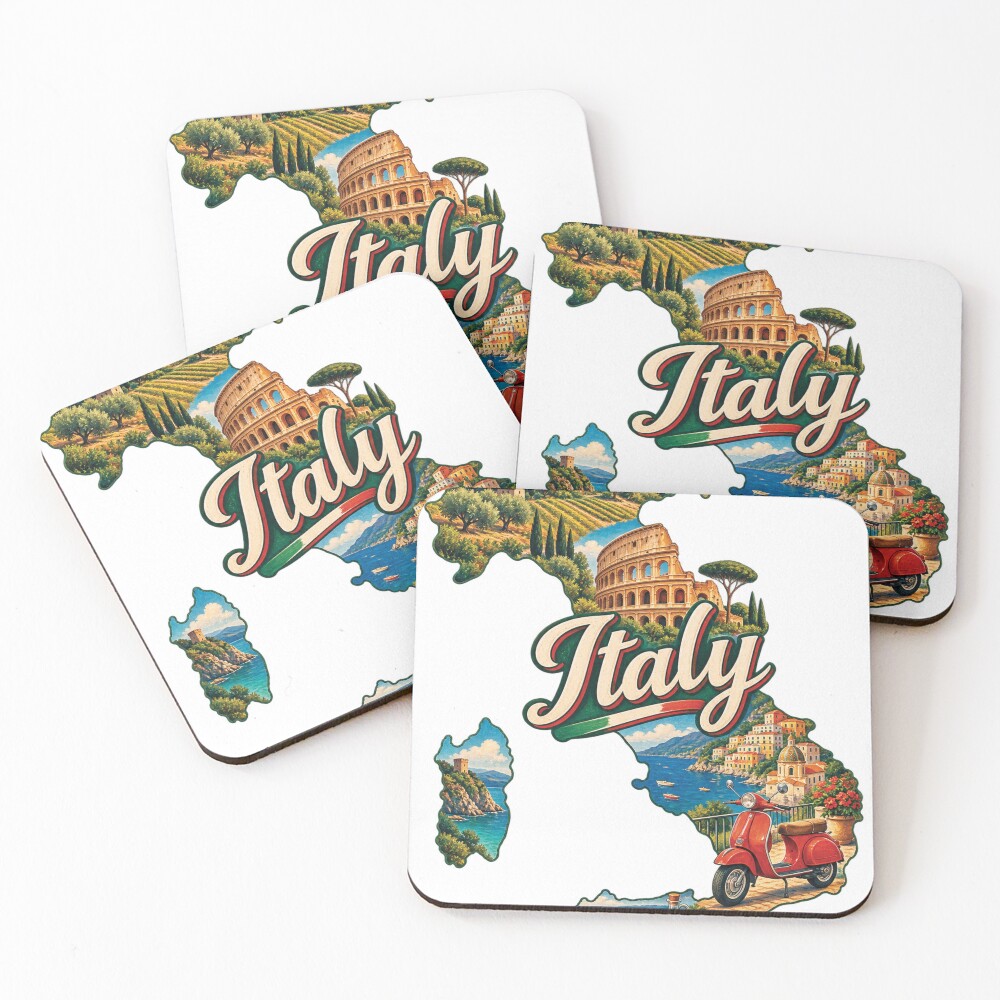 Item preview, Coasters (Set of 4) designed and sold by StackedPixels.