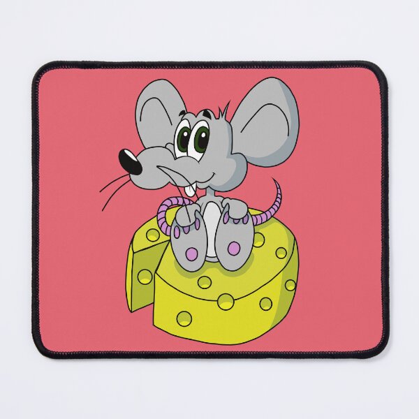 Item preview, Cute Kawaii Gray Rat Sitting on Cheese designed and sold by CozyCritters8.