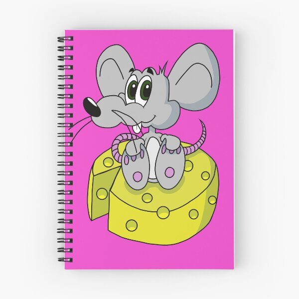 Item preview, Cute Kawaii Gray Rat Sitting on Cheese designed and sold by CozyCritters8.