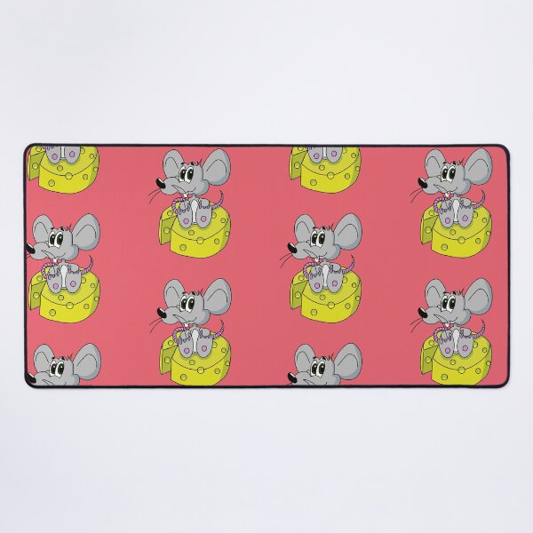 Item preview, Cute Kawaii Gray Rat Sitting on Cheese designed and sold by CozyCritters8.
