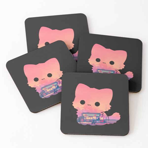 Item preview, Cozy Lofi Cat Sunset designed and sold by mustbewhy.
