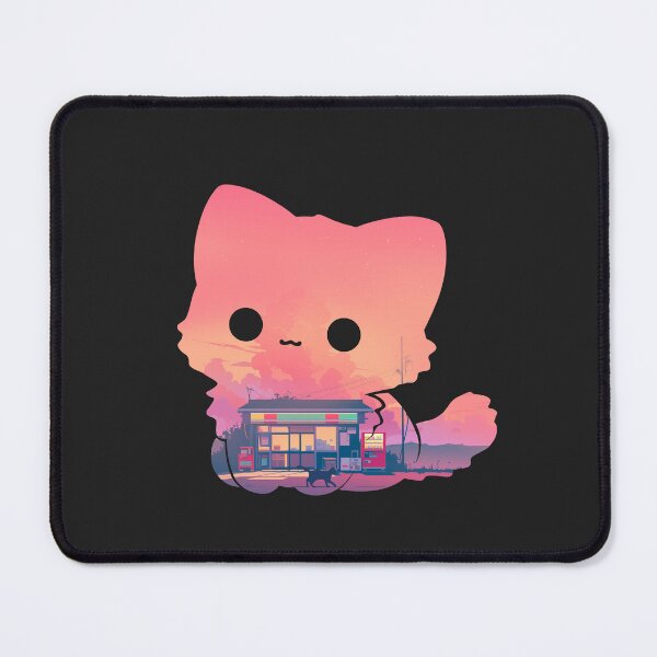 Item preview, Cozy Lofi Cat Sunset designed and sold by mustbewhy.