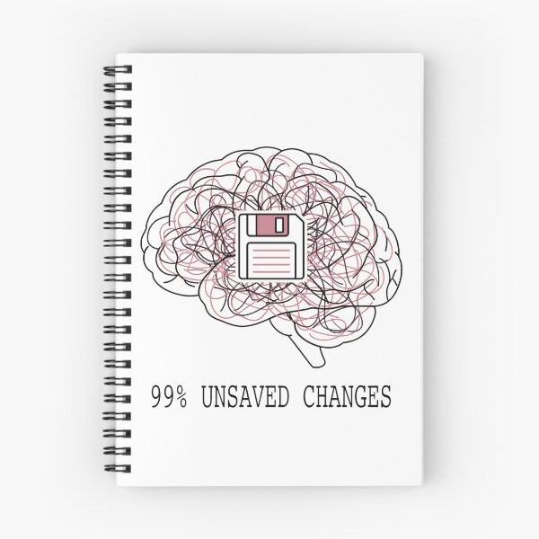 Item preview,  Funny Retro Unsaved Changes Brain Silhouette Art designed and sold by pattman.