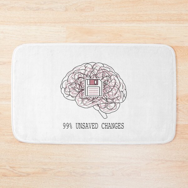 Item preview,  Funny Retro Unsaved Changes Brain Silhouette Art designed and sold by pattman.
