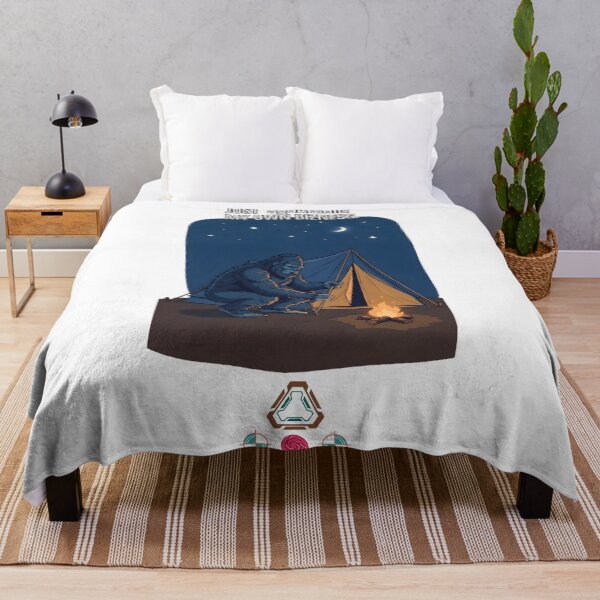 Item preview, Bigfoot Camping Tent Campfire - Funny Sasquatch Outdoors Cryptid Graphic Tee designed and sold by Whimsy Trail Co.