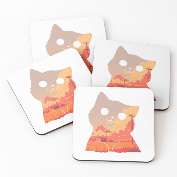 Item preview, Cute Cat Sunset designed and sold by mustbewhy.