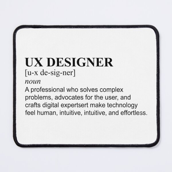 Item preview, UX Designer Definition - Funny & Minimalist Tech Typography designed and sold by MeDesign Store.