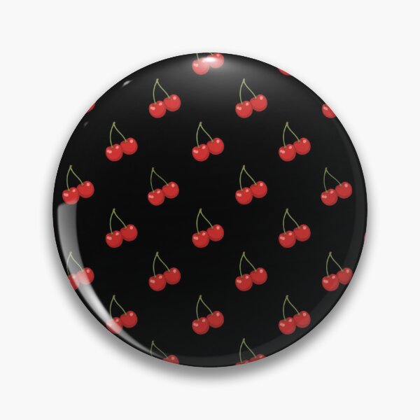 Item preview, Cherries On Black Pattern designed and sold by calypso-designs.