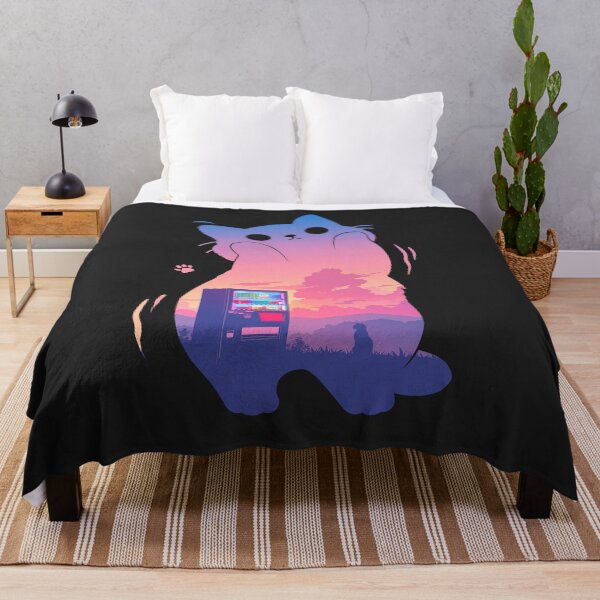 Item preview, Anime Cat Japanese Sunset designed and sold by mustbewhy.