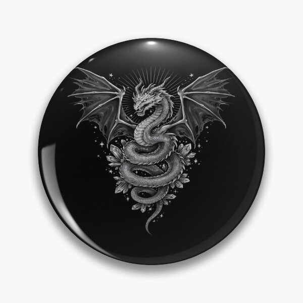 Item preview, Gothic Crystal Dragon – Dark Fantasy Celestial Design designed and sold by Midnight Veil Designs.