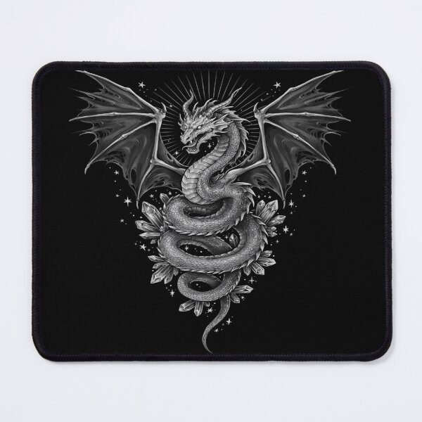 Item preview, Gothic Crystal Dragon – Dark Fantasy Celestial Design designed and sold by Midnight Veil Designs.