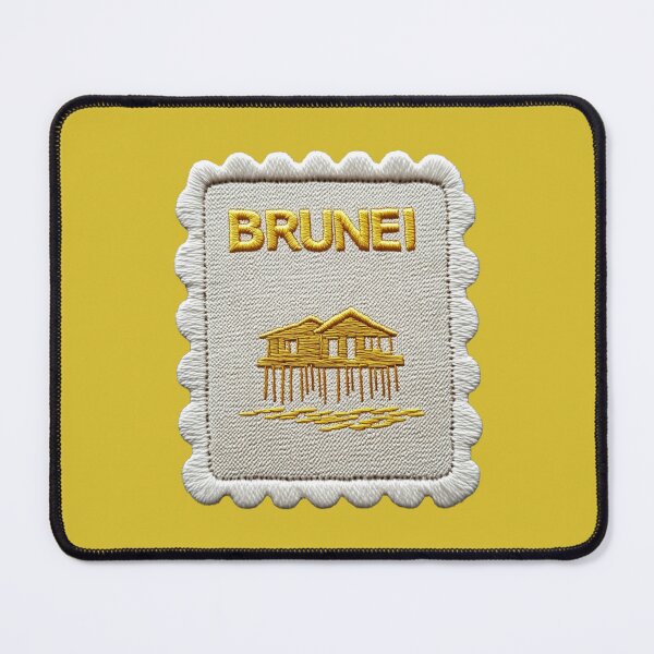Item preview, Brunei Travel Patch Water Village Embroidered designed and sold by tiigerdad.