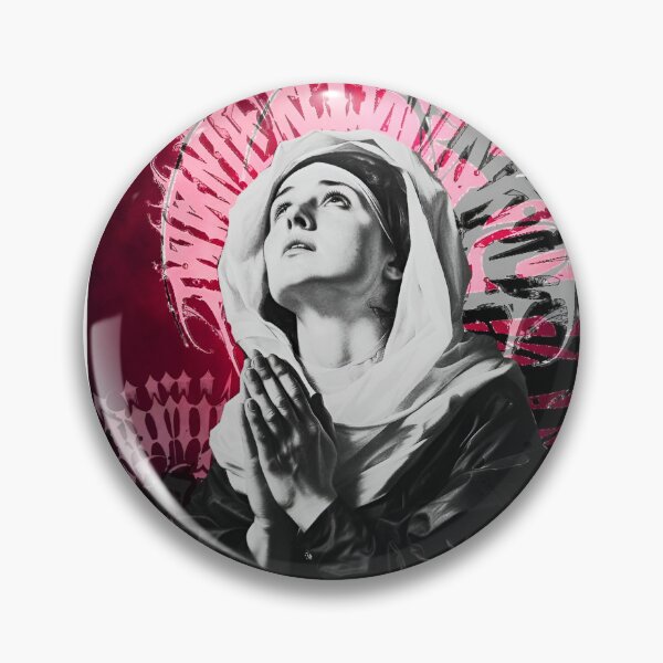 Item preview, Sacred Praying Virgin Mary Gothic Cyberpunk Halo designed and sold by iconiicc.