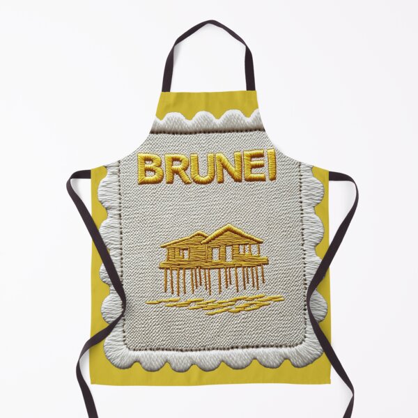 Item preview, Brunei Travel Patch Water Village Embroidered designed and sold by tiigerdad.