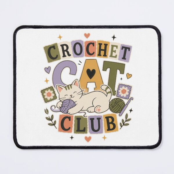 Item preview, Crochet Cat Club Feline Yarn Crafting Design designed and sold by markymaarty.