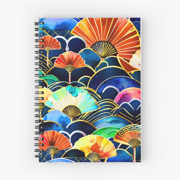 Item preview, Asian Fans Colorful Alcohol Ink-Inspired Modern Designs designed and sold by DEC02.