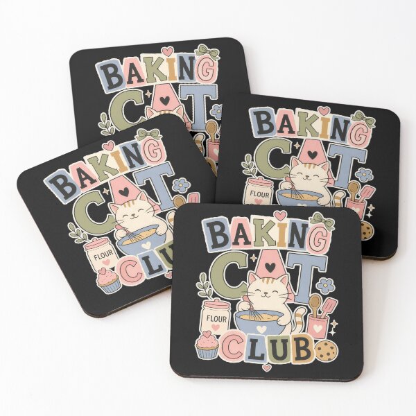Item preview, Baking Kitty Club Cute Culinary Feline Design designed and sold by markymaarty.
