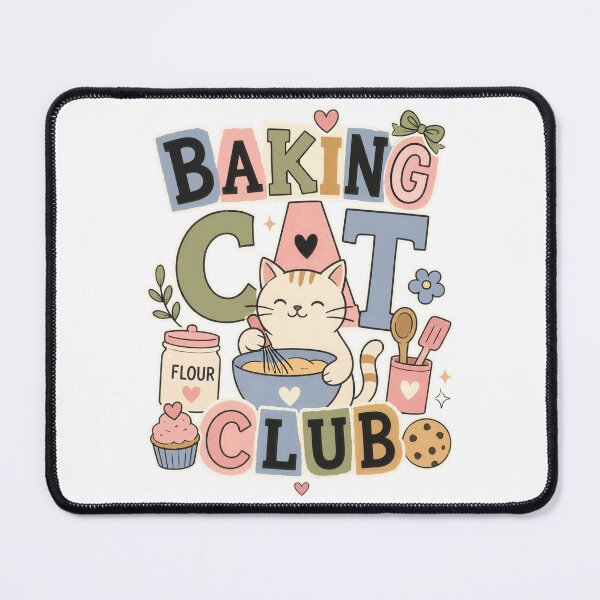 Item preview, Baking Kitty Club Cute Culinary Feline Design designed and sold by markymaarty.