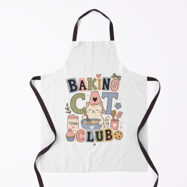Item preview, Baking Kitty Club Cute Culinary Feline Design designed and sold by markymaarty.