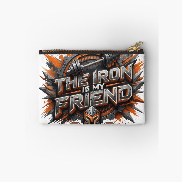 Item preview, Sharp THE IRON IS MY FRIEND Artistic Motif designed and sold by dazzlemakers.
