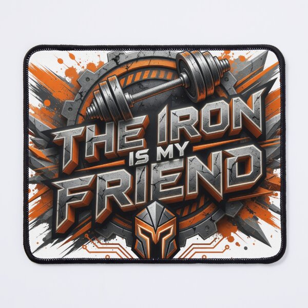 Item preview, Sharp THE IRON IS MY FRIEND Artistic Motif designed and sold by dazzlemakers.