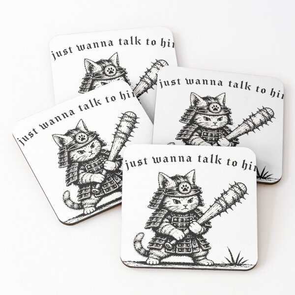 Item preview, Samurai Cat Warrior designed and sold by Mystic & Celestial Art.