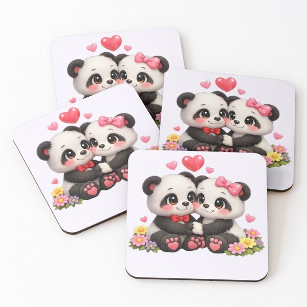 Item preview, “Pandas Enamorados Kawaii – Amor Dulce en 3D Pixar” designed and sold by yuliettestore.