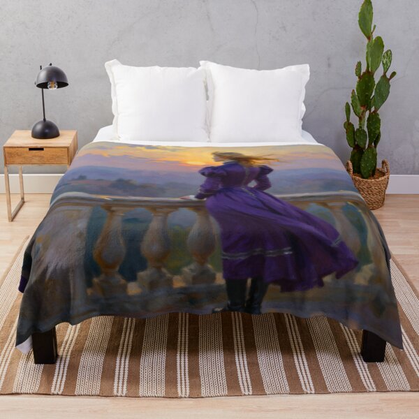 Item preview, Victorian Woman on a Balcony at Sunset designed and sold by Zeph1.