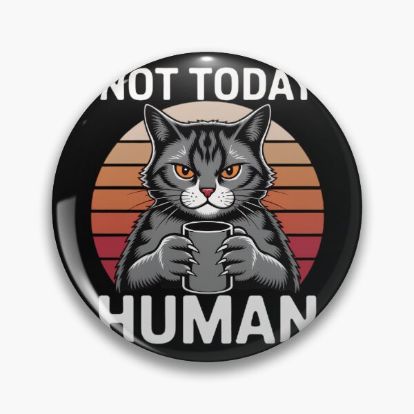 Item preview, Not Today Human Funny Cat Halloween designed and sold by Zizo-DR44.