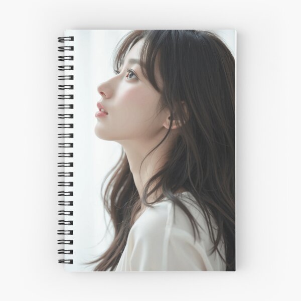 Item preview, Morning Profile – Elegant Upward Gaze in Soft Light designed and sold by SEIMEI2025.