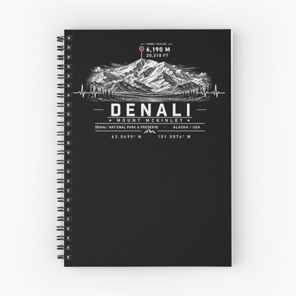 Item preview, ❤️ HEARTBEATS OF THE WORLD COLLECTION ❤️ -  Denali - Mount McKinley Summit Emblem - ALASKA - USA designed and sold by WheelieGdArt.