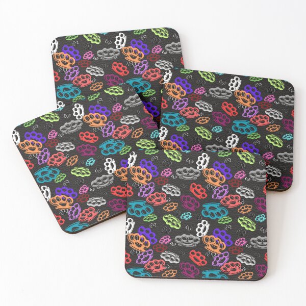 Item preview, Colorful Brass Knuckles pattern designed and sold by calypso-designs.
