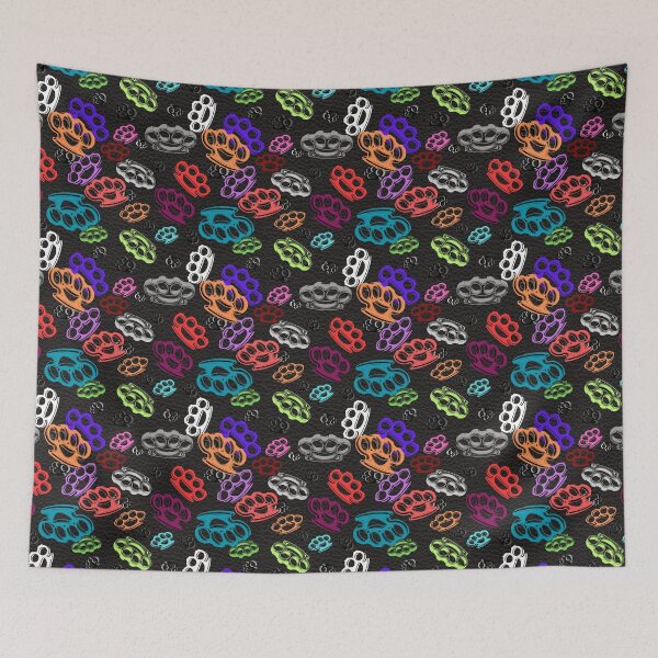 Item preview, Colorful Brass Knuckles pattern designed and sold by calypso-designs.