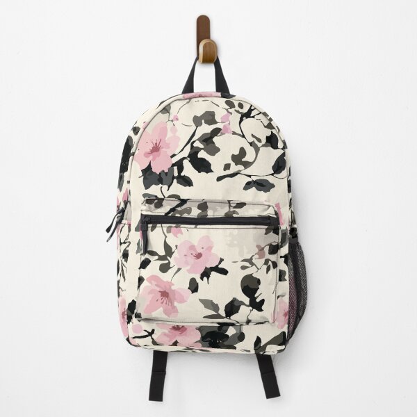 Item preview, Blush Rose Floral Silhouette Pattern – Vintage Ink Botanical Print designed and sold by FawnFeatherCo.