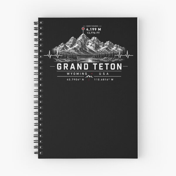 Item preview, ❤️ HEARTBEATS OF THE WORLD COLLECTION ❤️ -  Grand Teton Summit Emblem - GRAND TETON NATIONAL PARK - WYOMING - USA designed and sold by WheelieGdArt.