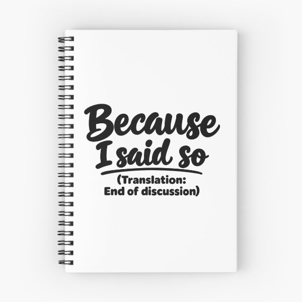 Item preview, Because I Said So – Classic Dad Saying Funny Parent Humour designed and sold by YourOldMate.