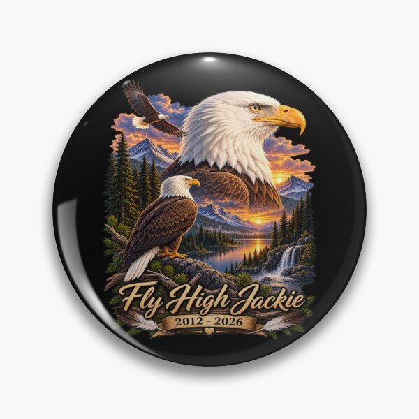 Item preview, Fly High Jackie Vintage Jackie and Shadow Bald Eagle designed and sold by AnitaBice.