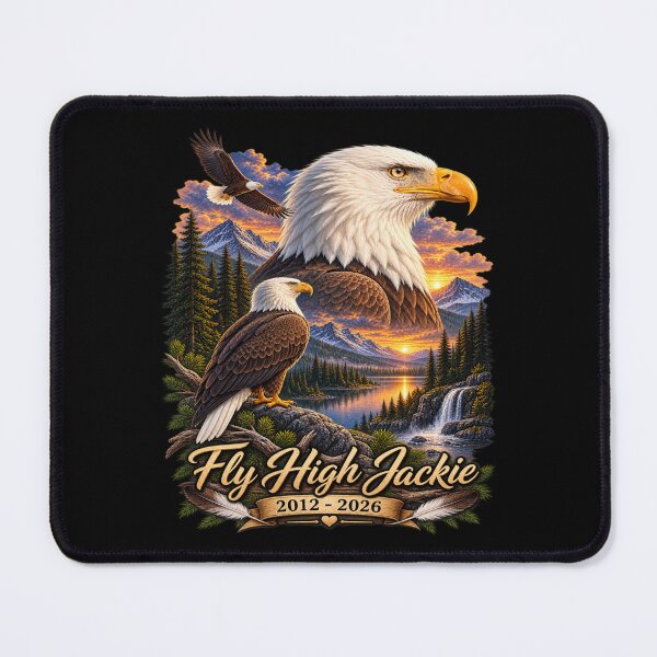 Item preview, Fly High Jackie Vintage Jackie and Shadow Bald Eagle  designed and sold by AnitaBice.
