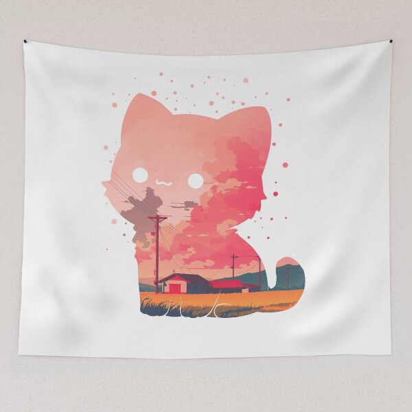 Item preview, Lofi Aesthetic Cat designed and sold by mustbewhy.