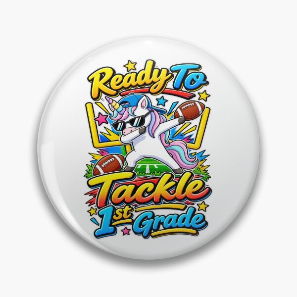 Item preview, Ready For 1st Grade Football Player Unicorn School Spirit designed and sold by QuiteOrbit.