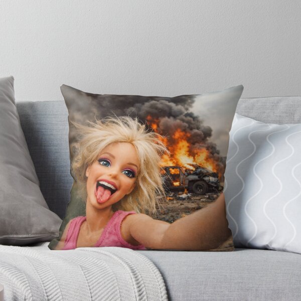 Item preview, Blonde Fashion Doll Burning Car Selfie Chaos Meme designed and sold by iconiicc.