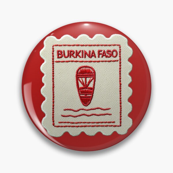 Item preview, Burkina Faso Travel Patch Tribal Mask Embroidered designed and sold by tiigerdad.