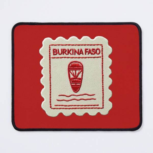Item preview, Burkina Faso Travel Patch Tribal Mask Embroidered designed and sold by tiigerdad.
