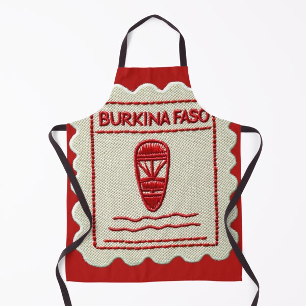 Item preview, Burkina Faso Travel Patch Tribal Mask Embroidered designed and sold by tiigerdad.