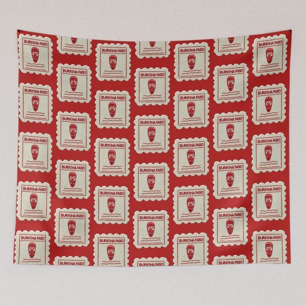 Item preview, Burkina Faso Travel Patch Tribal Mask Embroidered designed and sold by tiigerdad.